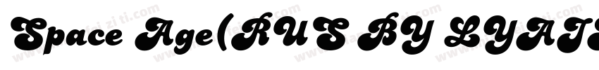 Space Age(RUS BY LYAJKA)字体转换